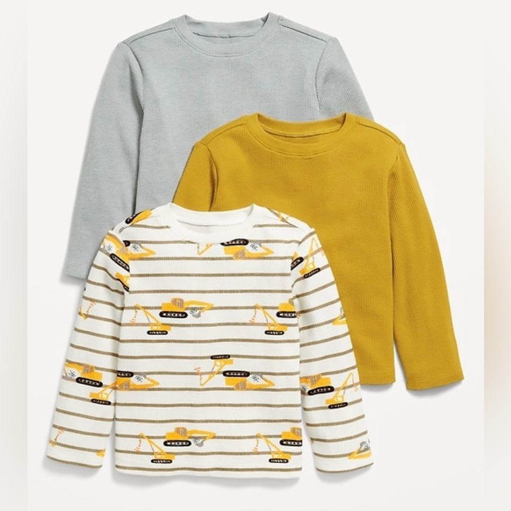 Old Navy Unisex Long Sleeve Thermal Knit 3 Pack